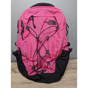 RARE The North Face Borealis Backpack All Hit Pink & Black Accents RETIRED